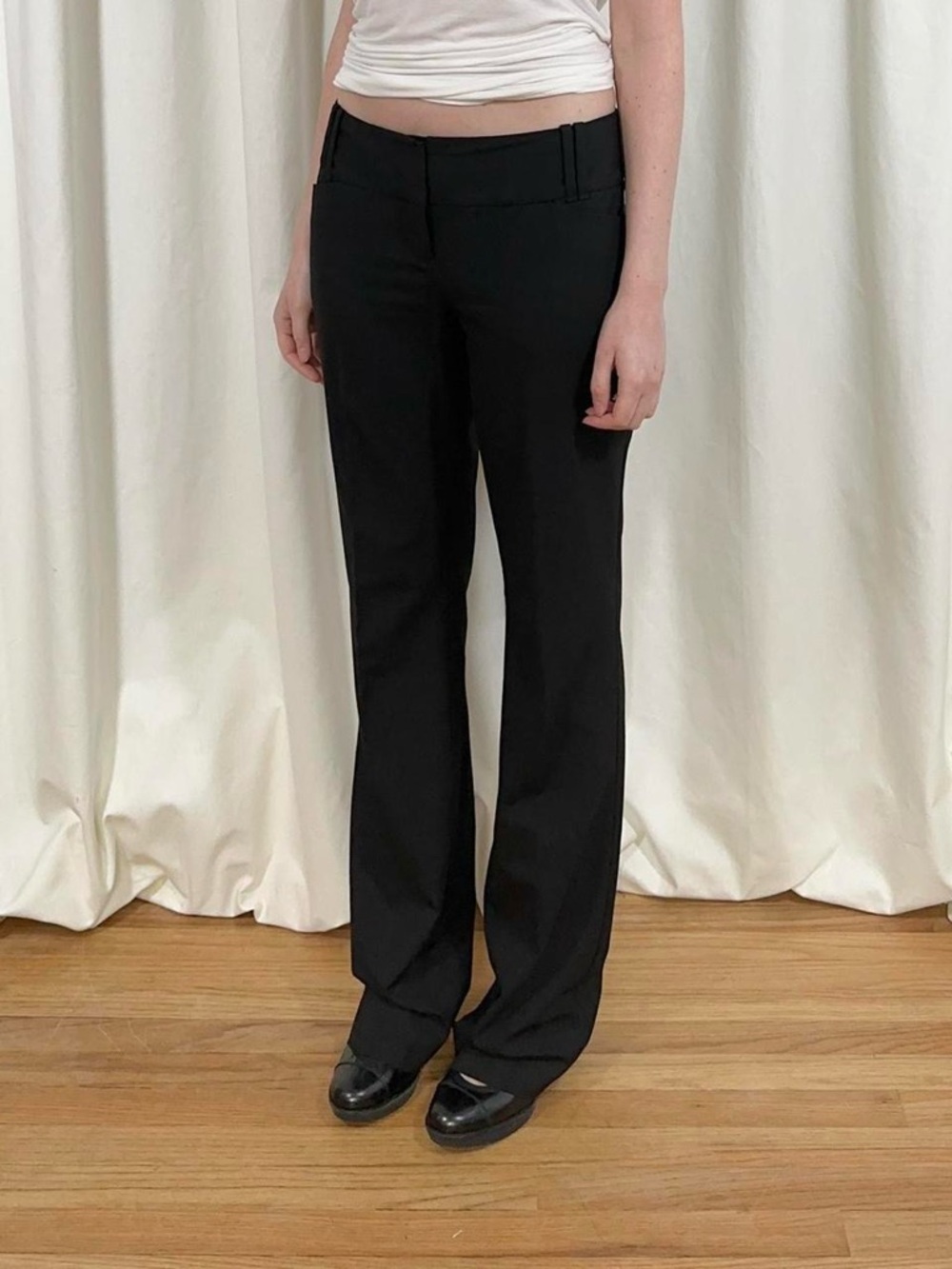 Low Rise Bootcut Slacks - Picture 3 of 7